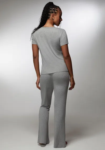 Shop Bebe Better Thangs Lounge Set In Grey Heather
