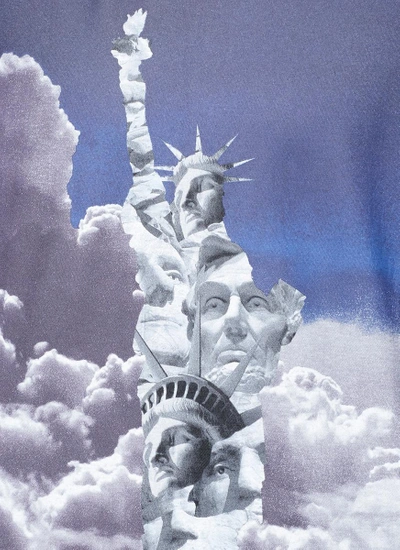 Shop Neil Barrett 'liberty President' Print T-shirt