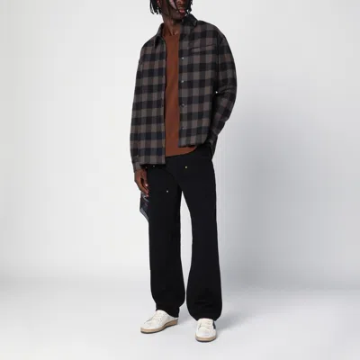 Destin Plaid Check Wool Cashmere Overshirt