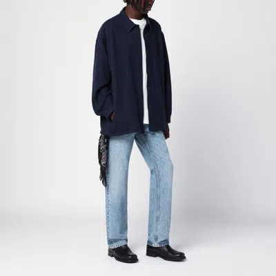 Destin Charcoal Grey Wool And Cashmere Overshirt