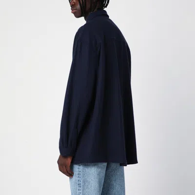 Destin Charcoal Grey Wool And Cashmere Overshirt