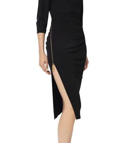 Elisabetta Franchi Robe Manteau Dress In Boucle Wool