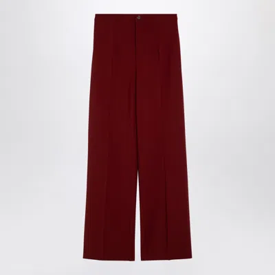 Loulou Studio Burgundy Palazzo Trousers