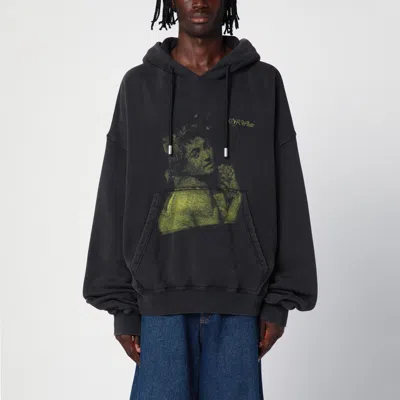 Off-white Men Blurred Bacchus Cotton Hoodie