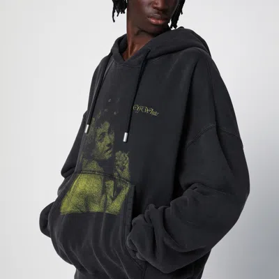 Off-white Men Blurred Bacchus Cotton Hoodie