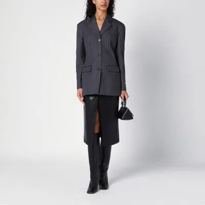Off-white Single-breasted Pinstripe Jacket