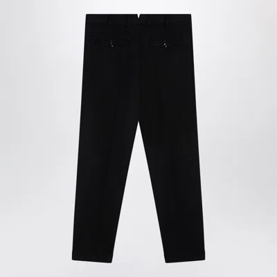Pt Torino Black Virgin Wool Trousers