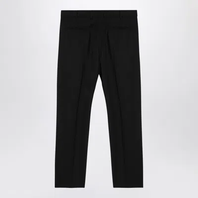 Pt Torino Black Virgin Wool Trousers