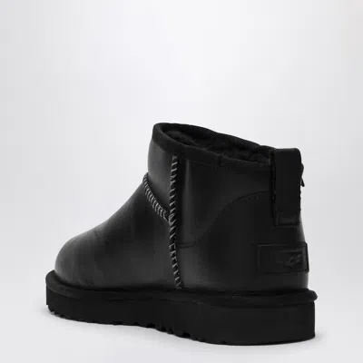 Ugg Classic Ultra Mini Leather Cozy Ankle Boots