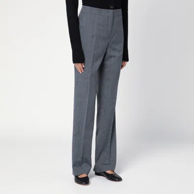 Jil Sander Tailored Wool Slim Pants In Gray