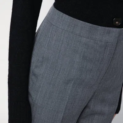 Jil Sander Tailored Wool Slim Pants In Gray