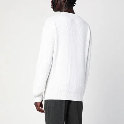 Zegna Oasi Beige Cashmere Jumper In White