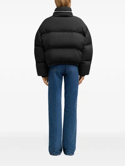 Ami Alexandre Mattiussi Logo-print Puff Jacket In Black