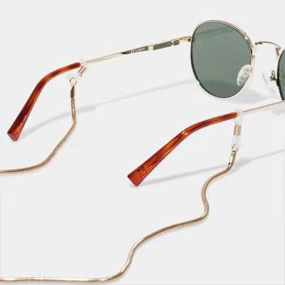 Le Specs Snake Neck Chain In Gold