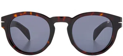 DAVID BECKHAM DAVID BECKHAM MEN'S SUNGLASSES DB 7041/S 086/IR 48 - HAVANA ACETATE FRAME, GREY LENSES 