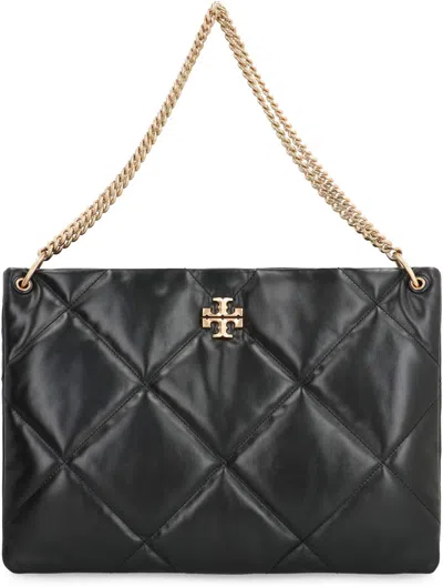 Tory Burch Kira Diamond Quilt Hobo Bag In Black