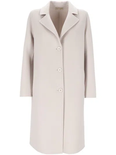 Purotatto Single-breasted Coat In Beige