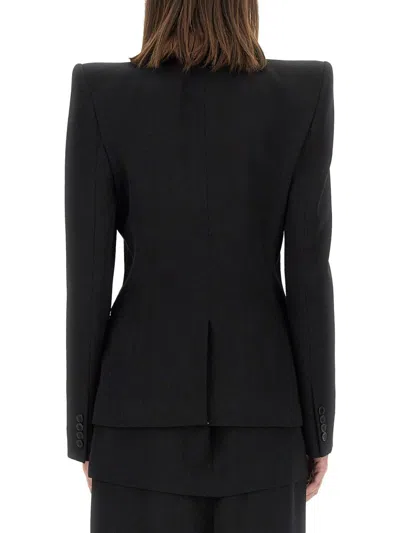 Alexander Mcqueen Women Wool Jacket In Black