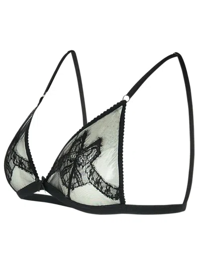 Dolce & Gabbana Black Polyamide Blend Bra In Black