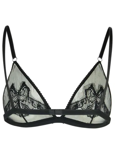 Dolce & Gabbana Black Polyamide Blend Bra In Black