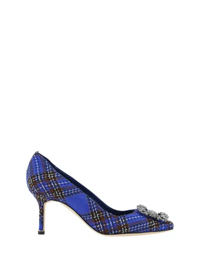 Shop Manolo Blahnik Pumps In Blue