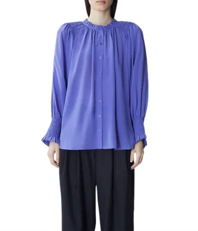 Maria Cher Cabrera Julieta Blouse In Violet In Blue