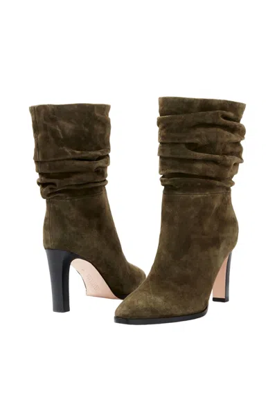 Paige Women's Carrie Heeled Boot In Olive In Green