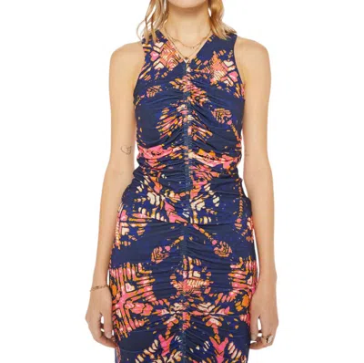 Maria Cher Ceibo Mich Top In Navy Shibori In Blue