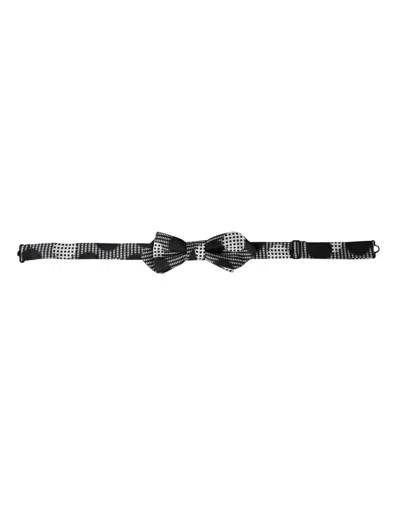 Dolce & Gabbana Multicolor Silk Polka Dot Adjustable Neck Men Papillon Bow Tie In Multicolor