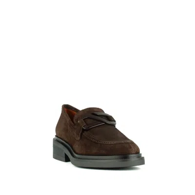 Angel Alarcon Brown Suede Loafer In Brown