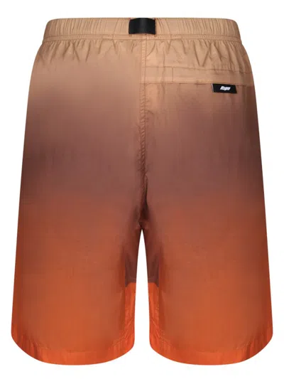 Msgm Cotton Bermuda Shorts In Beige