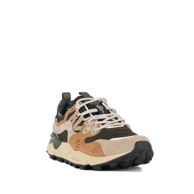 Flower Mountain Sneakers Brown In Beige, Brown