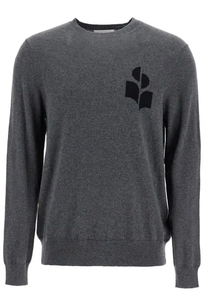 Isabel Marant Antea Logo-detail Pullover In Grey
