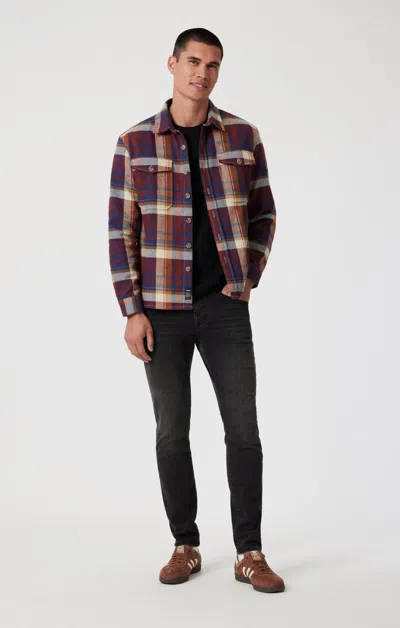 Mavi Jake Slim Leg In Smoke Austin In Dark Grey