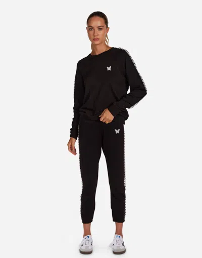 Lauren Moshi Anela Butterfly Happyface In Black