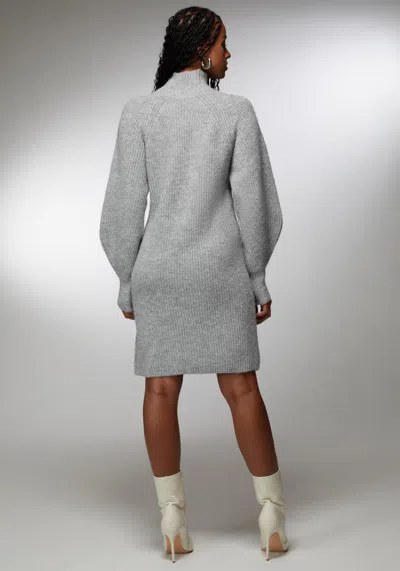 Bebe Oversized Sweater Dress In Heather Grey