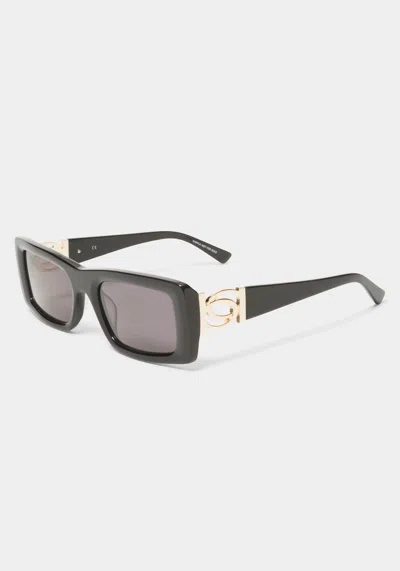 Bebe Rectangular Sunglasses In Jet