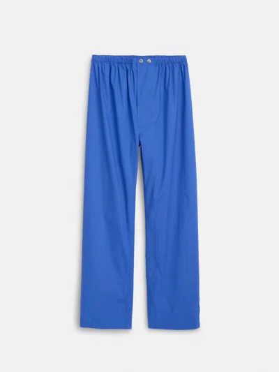 Alex Mill Schostal X  Solid Long Sleeve Pajama Set In Navy