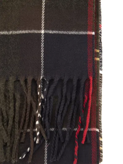 Barbour Scarf With Tartan Pattern
