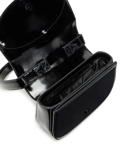 Diesel 1dr Mirror Leather Shoulder Bag In Black