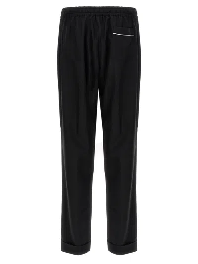 Dolce & Gabbana Elastic Waistband Cuffed Hem Trousers