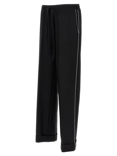 Dolce & Gabbana Elastic Waistband Cuffed Hem Trousers