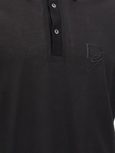 Shop Dolce & Gabbana Logo Embroidery Polo Shirt