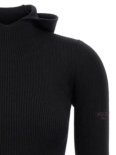 Fendi Wool And Silk Knit Mini Dress