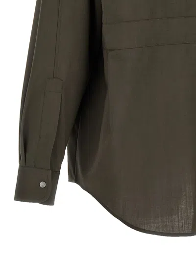 Fendi Wool Shirt With Back Yoke And Chest Pockets