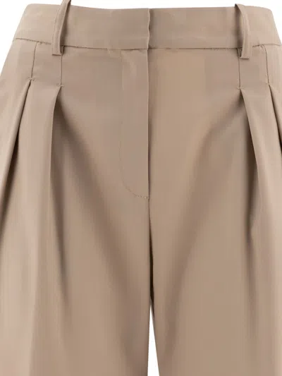 Shop Loulou Studio Sbiru Trousers Beige