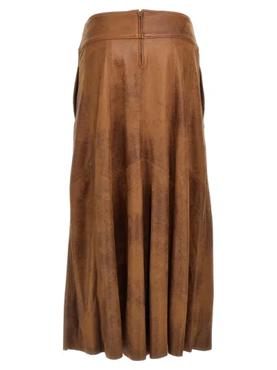 Isabel Marant "genevi" Skirt In Brown