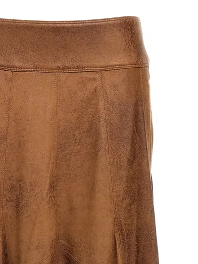 Isabel Marant "genevi" Skirt In Brown