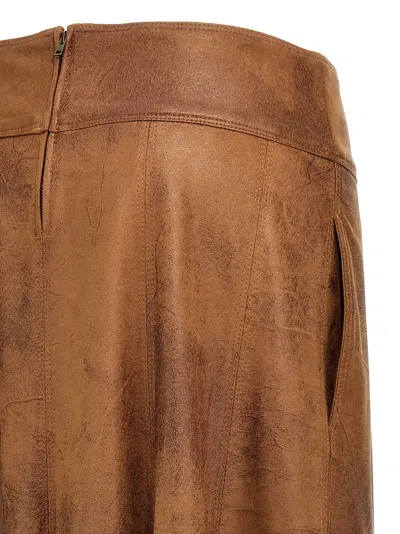 Isabel Marant "genevi" Skirt In Brown