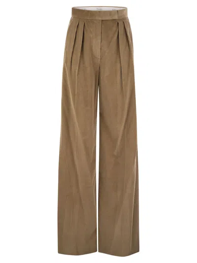 Shop Max Mara Gilly Wide Corduroy Trousers